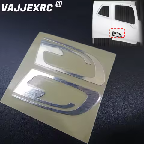 Door Handle Chrome Decorative Sticker for 1/14 Scale Tamiya Remote Control Volvo FH12 FH16 Globetrot