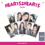 PHOTOCARD HEARTS2HEARTS focus 2 SIDES 9 PCS KPOP CARDS UNOFFICIAL H2H CARMEN JIWOO YUHA ANA IAN YEON