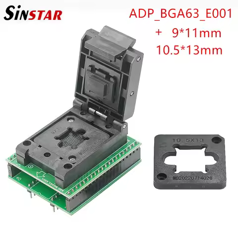 BGA63 Adapter ADP-BGA63-E001 NAND Flash BGA63 Chip Package for XGecu T48 Programmer Original Equipme