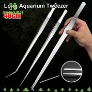 YUEJI 1Pcs Aquarium Tweezer, 48cm Long Tong Water Grass Clip,  Stainless Steel Fish Tank Cleaning To