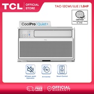 TCL 1.5 HP Inverter Aircon Window Type Smart Air-conditioner TAC-12CWI/UJE (Whisper Quiet Operation, 3-Step Easy Installation, Open Close Window, AI Inverter, Smart Control (IoT), Hydrophilic Coated Fins)