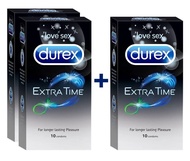 [ Bundle of 3 ]Durex Extra Time Condom for Men - 30 Count | Performa Lubricant for Long Lasting Climax Delay [ DISCREET PACKING ]