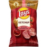 【全新到貨 仲有七包 BB: 2026年9月8 賣完即止】加拿大製造 空運到港 Lay’s Lays Ketchup Potato Chips 茄汁味薯片 220g 世界盃 World Cup