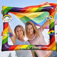 Rainbow Theme Photo Props Set LOVE+Inflatable Aluminum Frame Party Decoration Pride Month Props+Infl