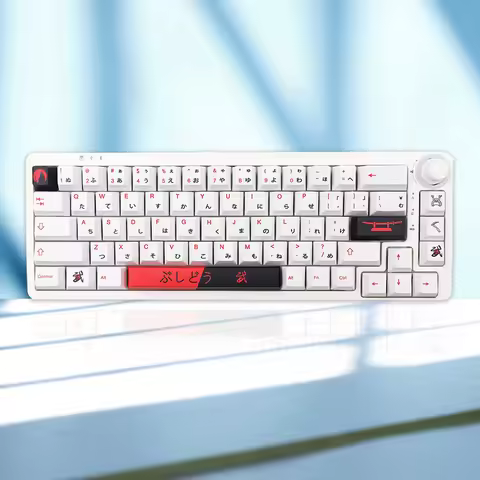 GMK-KEY Bushido Keycap Cherry Profile Dye Subb Keycaps Compatible Mechanical Keyboard GK61 LK67 TM68