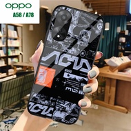 (U 074) Case Kaca Oppo A58 A78 - Casing Hp Oppo A58 A78 - Case Cantik Oppo A58 A78 - Case Keren Oppo A58 A78 - Softcase Kaca Hp Oppo A58 A78 - Case Kekinian Oppo A58 A78