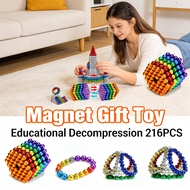 Magnet Bat Set Gift Toys Puzzle Early Education Decompression Toys Magnet 5mm 216PCS