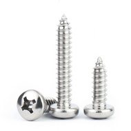 304 Stainless Steel Self-Tapping Screw Round Head Phillips Self-Tapping Screw M1M3M4M5M6M8