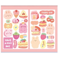 IMODA STICKER - Imoda 2 Lembar / Pack Indah Kartun Stiker DIY Diary Dekorasi Persediaan [X]