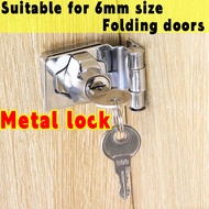 pvc universal twist locksafety thickened sliding lock bathroom door folding door sliding door metal 