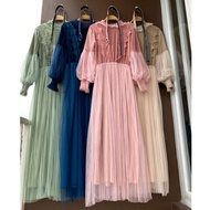 Imported premium velvet gamis dress free belt, bangkok dress, luxury gamis, party dress, wedding gam