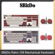 【24h Free ship selangor】8BitDo Retro 108 Mechanical Keyboard Integrated Numpad, Bluetooth/2.4G/USB-C