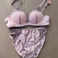38B 85B Purple Yam Lace Bra Set