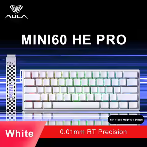 AULA Mini60HE Wireless Magnetic Axis Gaming Keyboard Features Quick Trigger Keys Adjustable Trigger 