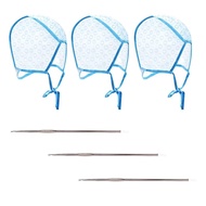 3 Piece Hair Dyeing Cap Set Flip Hair Dyeing Cap for Hair Dyeing Hairdressing Tools Hair Dyeing Acce