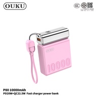 [China CCC] พาวเวอร์แบงค์ 10000mAh OUKU EK1-P80 Fast Charge PD20W สายชาร์จในตัว ชาร์จได้พร้อมกันหลาย