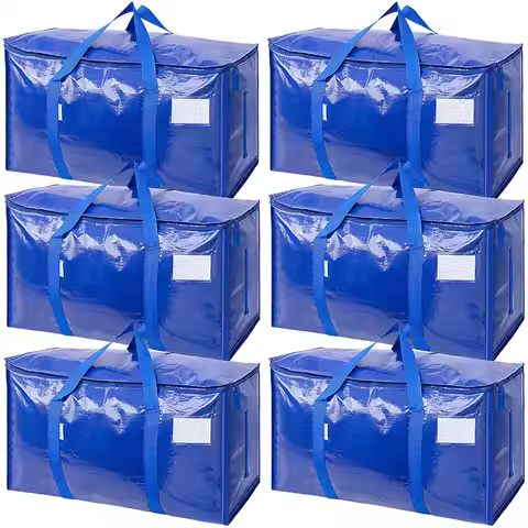 Extra Large Moving Bags Heavy Duty with Zippers Carrying Handles Durable Storage Bags Moving Boxes f