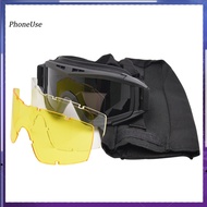 PhoneUse 1 Pair Anti-impact Army Airsoft Tactical Sunglasses Glasses Paintball Goggles