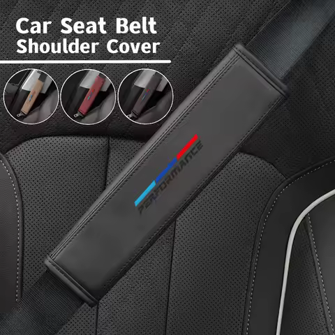 Leather Car Seat Belt Cover Safetybelt Shoulder Protection Pad For BMW 1 2 3 5 7 Series X1 X2 X3 X4 