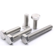 SS304 - M4 Hex Bolt Hex Screw Hexagon Head Screw Outer Hex Stainless Steel