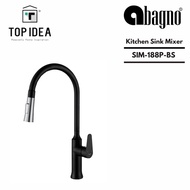 Abagno Kitchen Sink Mixer with Pull-out Spray Black Nickel SIM-188P-BS