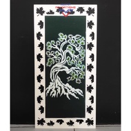 ORIGINAL WRITTEN BATIK WALL DECORATIONS | ORIGINAL WRITTEN BATIK WITH BONSAI MOTIF | AUTHENTIC WRITT