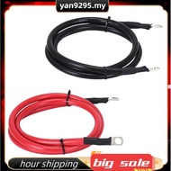 Battery Cable 4 AWG 4FT Pure Copper 4 Gauge Battery Inverter Cables with 3/8 in Lugs End Power Inver