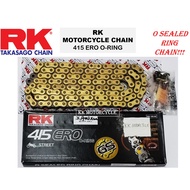 RK MOTORCYCLE CHAIN 415 ERO O-RING GOLD RANTAI 415 GOLD RANTAI 415 EMAS [415X122/132]