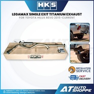 HKS Legamax Single Exit Titanium Muffler Exhaust for Toyota Hilux Revo 2015-Current