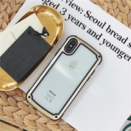 Super Beautiful Korean Shock-Resistant Case iPhone XS MAX XR 6 7 8 Plus SE2 [PH771] Transparent Back