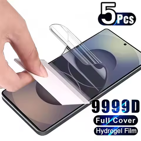 5PCS Soft Hydrogel Film for Samsung Galaxy S25 S24 S23 S21 S20 FE S22 Plus Ultra Screen Protector on