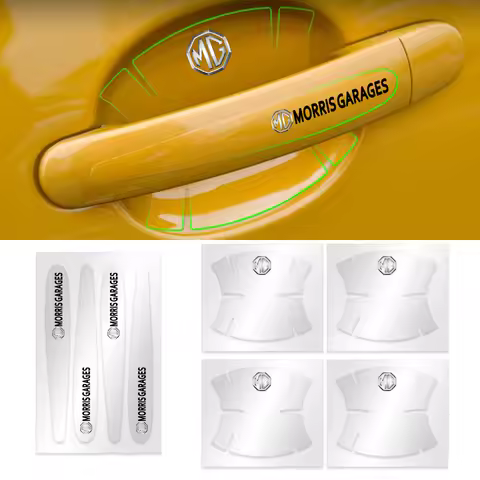 4/8Pcs Car Accessories PVC Auto Door Handle Protective Sticker For MG ZS MG5 MG6 MG7 MG3 HS MG5 Scor