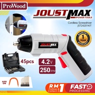 PROWOOD JOUSTMAX 4.2V Mini Cordless Screwdriver Cordless Rechargeable Drill Screwdriver ( JST24201KI