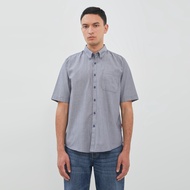 DUST Kemeja Kavi Garis Biru (DM.1461)