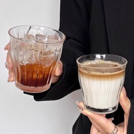Ins Style Coffee Glass Cup Dirty Flat White Mug Americano Transparent Breakfast Cup Latte Art Cup In