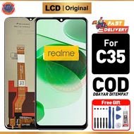 HP Original Realme C35 LCD Original Fullset Touchscreen Glass Touch Screen Digitizer
