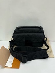 👜Louis Vuitton LV S-Lock Black monogram leather  Messenger bag Micro-chip version Size 25*18*10cm fu