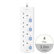 BULL【Buy 2 Free Gifts】3/4/5 Way Extension Power Socket  Power Extension Cord Power Strips With Extension Cable Multi Plug Extension Cord Power Socket Multi Plug Certified Safety Mark&amp; 5 Years WarrantyProfessional Lightning Protection &amp; Surge Protector.