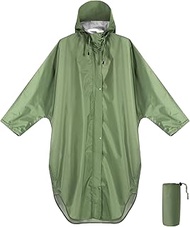 Waterproof Rain Poncho Raincoat for adults Lightweight Reusable Hiking Hooded Coat Jacket for Outdoo