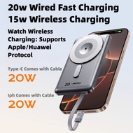 SG REMAX Magnetic Powerbank CCC 10000mAh 20W Fast Charging with Stand&Cable Wireless Powerbank Type-