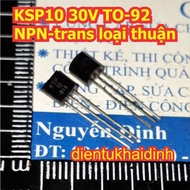 30pcs KSP10 P10 TO-92 NPN 30V 0.07A UHF VHF small reverse transistor kde1506