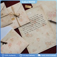 Thick Flower Paper Envelope Set handwritten Retro Love romantic Letter A4 student gifs