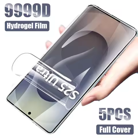 5PCS Hydrogel Film For Samsung Galaxy S25 S24 S23 Plus S22 Ultra S21 S20 Fe Screen Protector For Sam