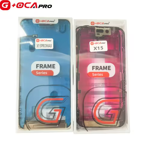 5pcs G+OCA Pro for iPhone 11pro 12 13 Mini 14 15 16 Pro Max High Quality Front Bezel Frame with Adhe