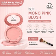 3CE Blush Mono Pink Powder Blusher Korean Makeup Cheek Color Natural