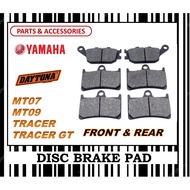 YAMAHA MT07 MT09 TRACER 900 TRACER 900GT BRAKE PADS SET FR0NT & REAR DAYTONA TYPE