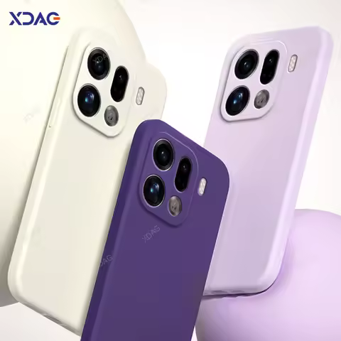 Original Silicone Phone Case Over for OPPO Find X9 Pro FindX9 X9Pro 5G Soft Internal Flocking Dual L