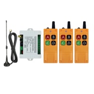 DC 12V 24V 36V 4CH RF รีโมทคอนโทรลไร้สายสวิตช์เครื่องรับวิทยุ 2000M รีโมทคอนโทรลระยะไกล Suckers เสาอ