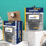 ATM Bank Piggy Bank Open Close Key ATM JUMBO 20 CM Bank mandiri Motif