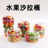 Cut Disposable Pudding Ice Powder Bowl Cup Fruit Transparent Bobo Cup Thickened Influencer Fruit Cup